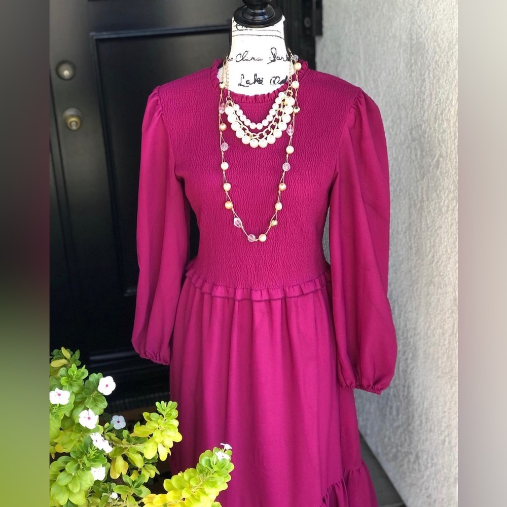 Fuchsia Fandango Maxi dress